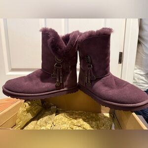 UGG Women's Purple Suede Boots